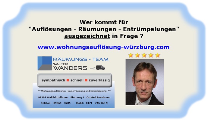 Wohnungsauflösung Würzburg