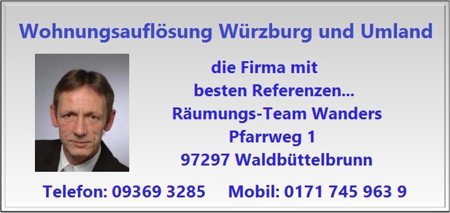 Wohnungsauflösung Würzburg