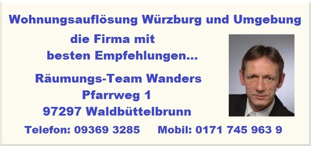 Wohnungsauflösung Würzburg