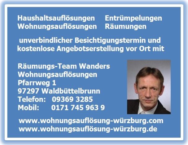 Wohnungsauflösung Würzburg